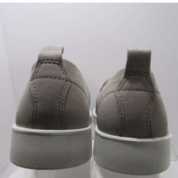 EUC ECCO LOAFER COMFORT SLIP ON LEATHER GRAY 7M SHOES - Picture 5 of 8